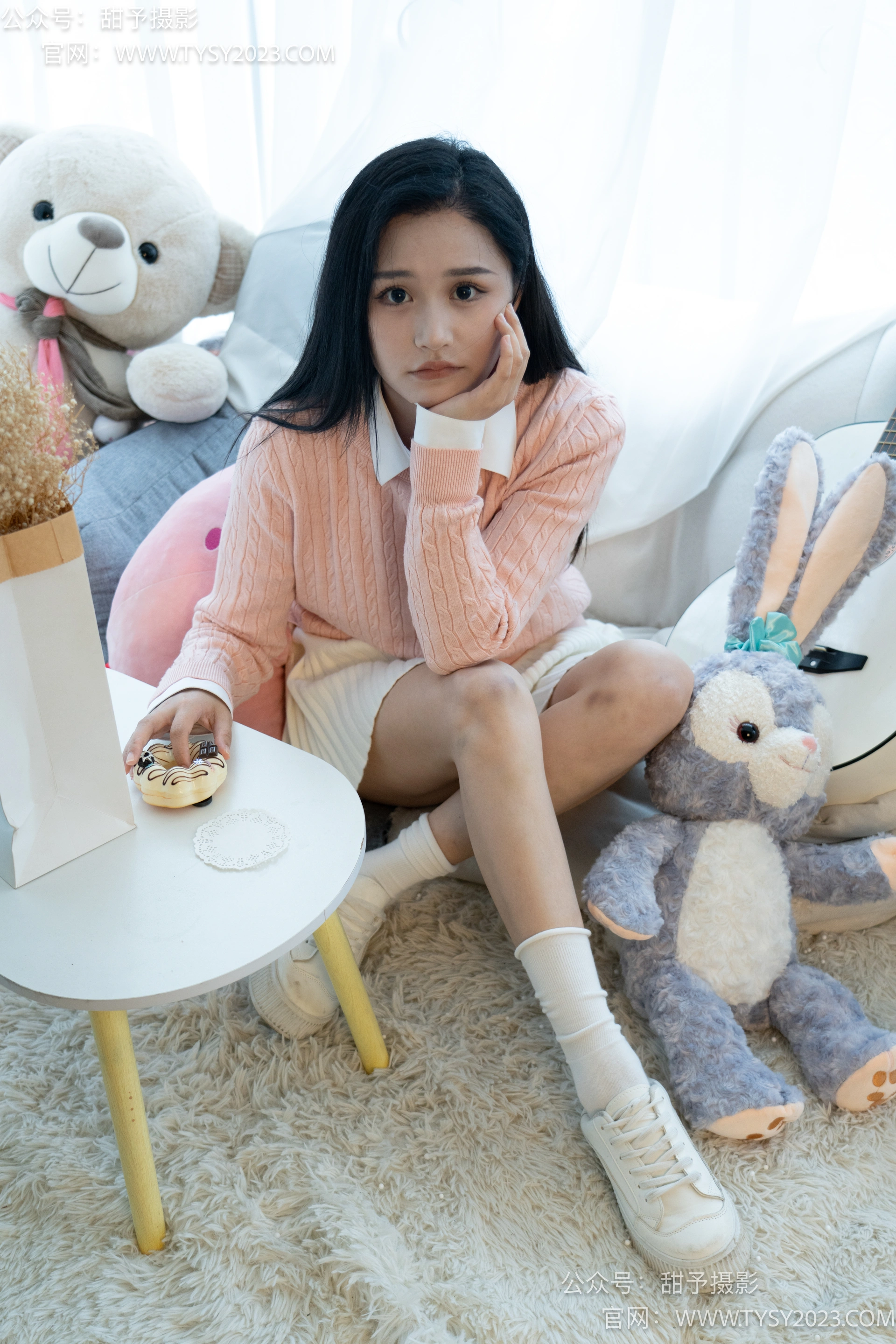 甜予摄影 No.037 澜澜-板鞋、白棉袜、裸足 2